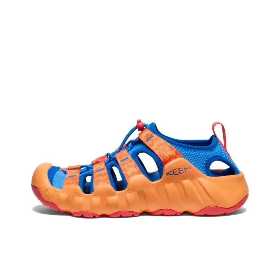 KEEN HYPERPORT Slip Resistant Breathable River Trekking Shoes Women's Orange Blue