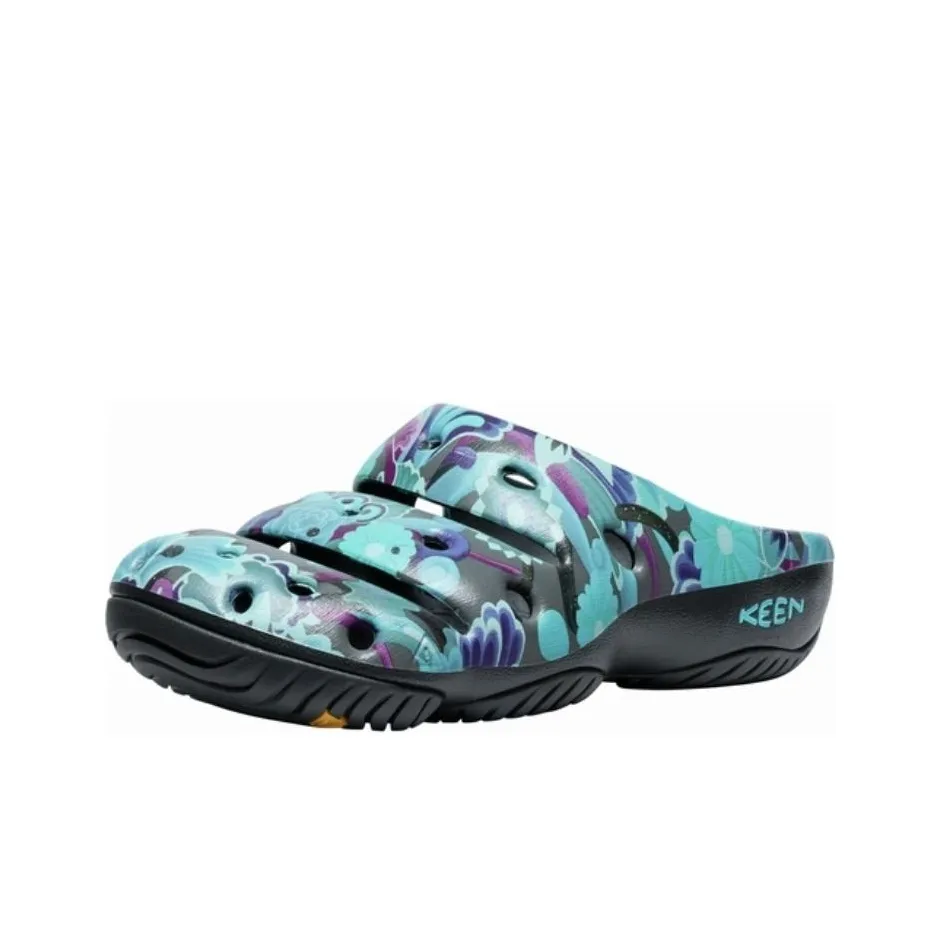 Gravityfree x KEEN YOGI ARTS Abrasion Resistant Slip Resistant Closed Toe Slippers Men's Blue