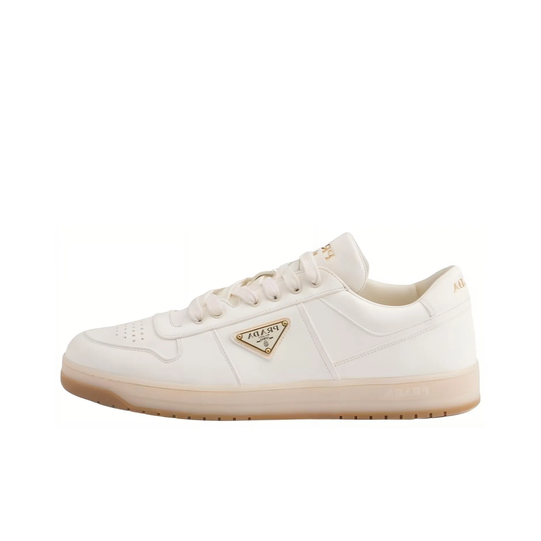 PRADA Downtown Low Top Skateboard Shoes Men's White