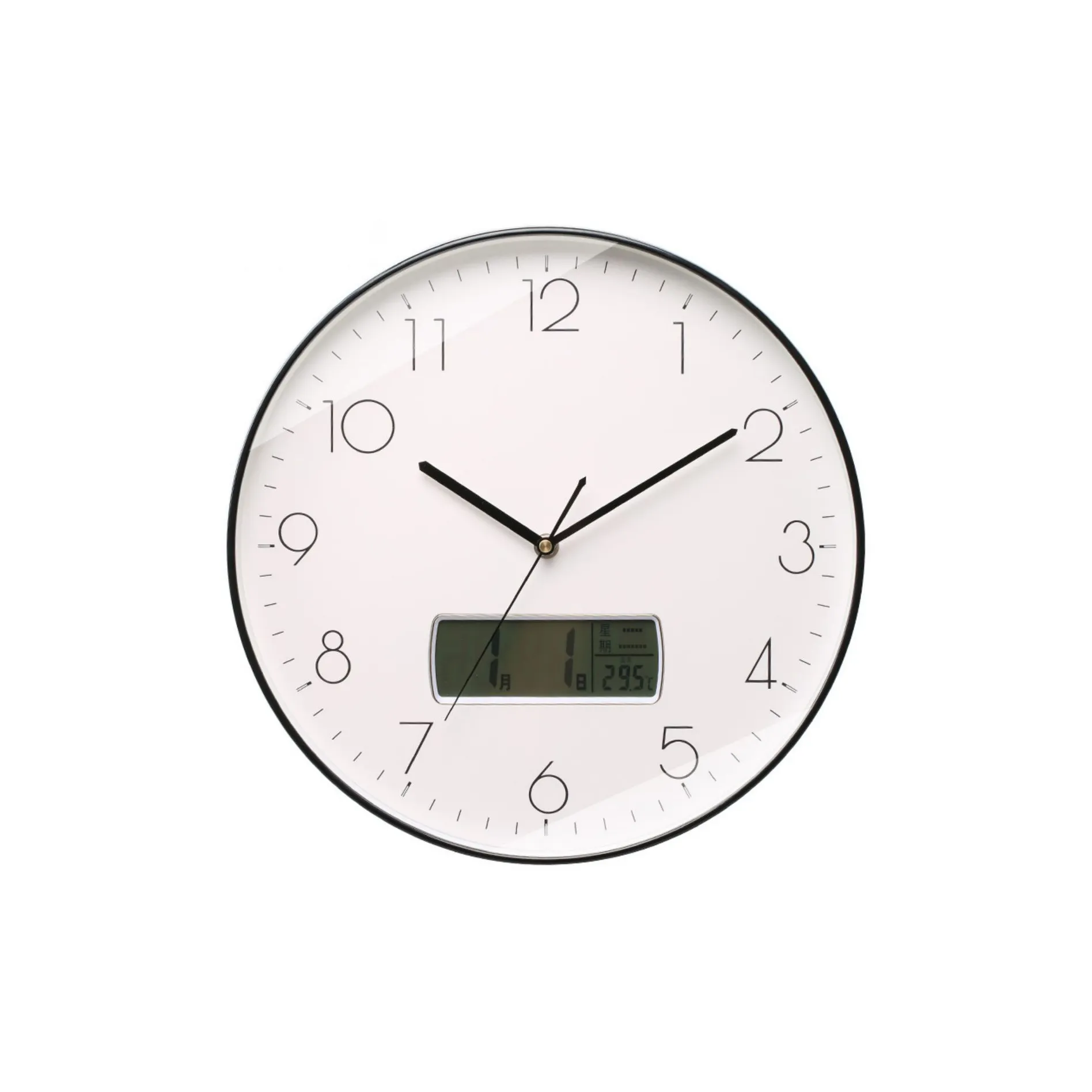 Nolros Механизм с плавным ходом секундной стрелки тихий настенный часы с вечным календарем для гостиной унисекс белый циферблат