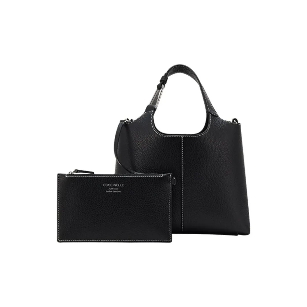 COCCINELLE Коровья кожа Одно плечо Сумка Маленькая Женская Черная