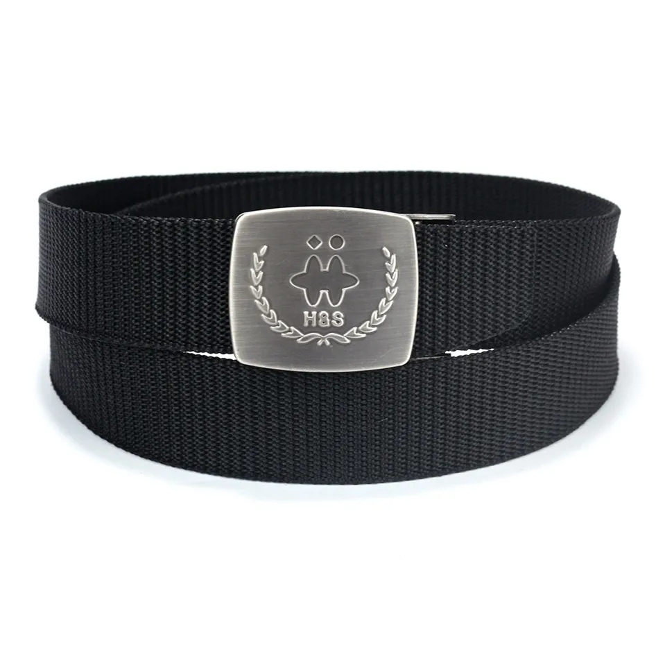 Mulinsen Western Denim Canvas Metal Buckle Trendy Vintage Youth Punk Jeans Belt Belt Unisex Width  3.8cm