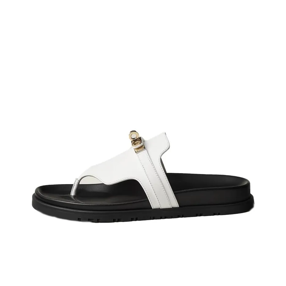 HERMES Empire Flip Flops Women's White