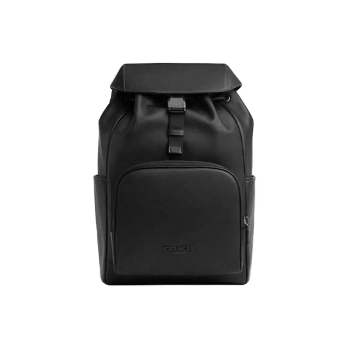 COACH RACER Smooth Calf Leather Backpack Medium Size Men's Black