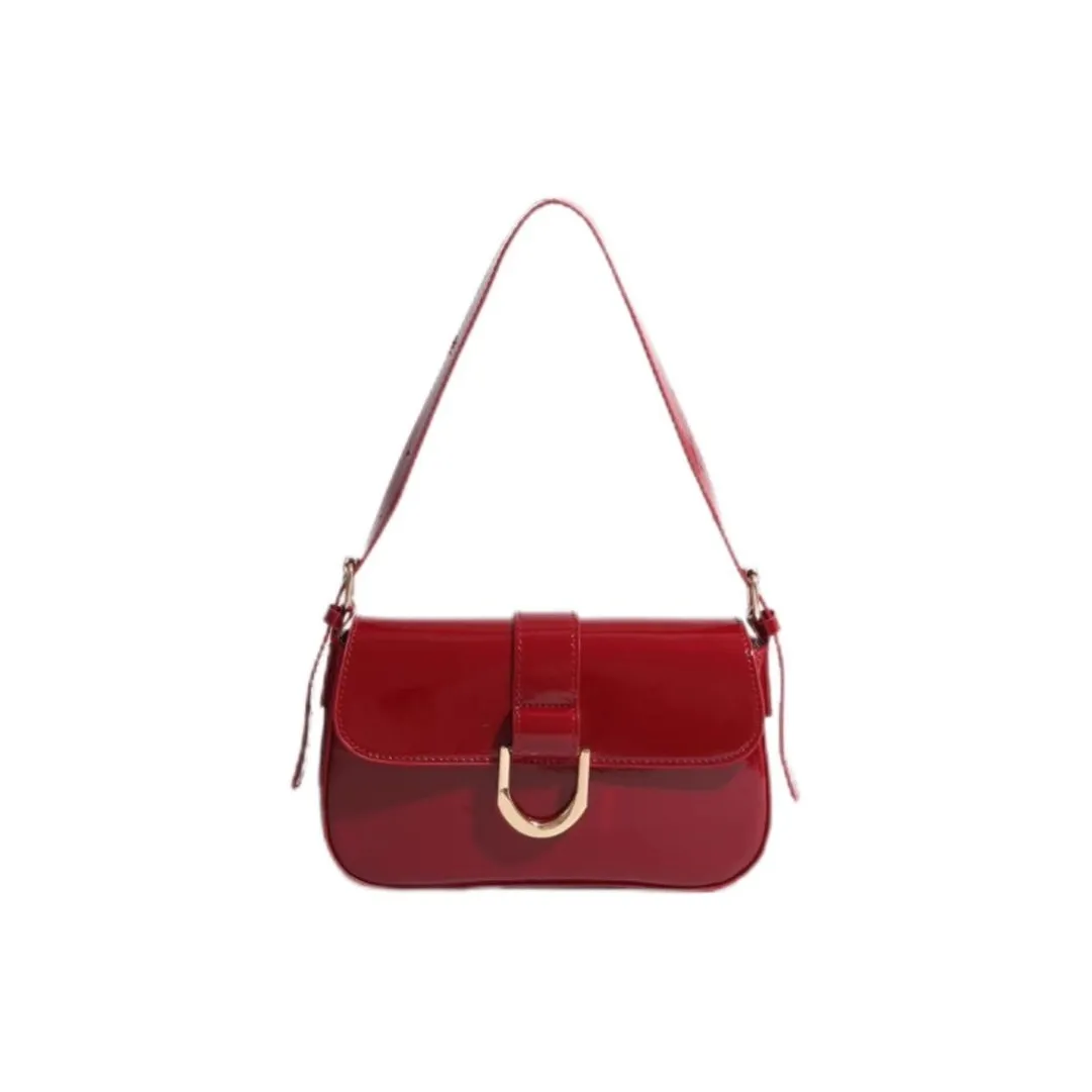 Carksky ПУ (полиуретан) Сумка через плечо Сумка на плечо Стандартная Женская Красная Черная