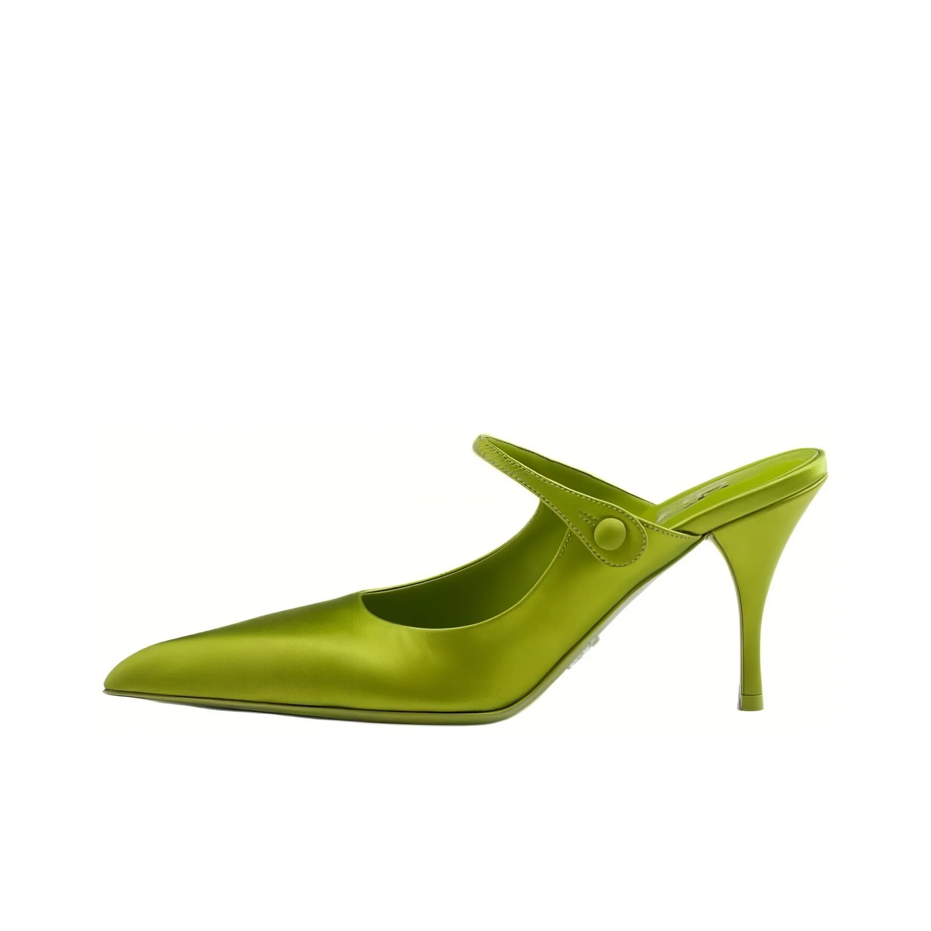 PRADA 75mm Satin Mules