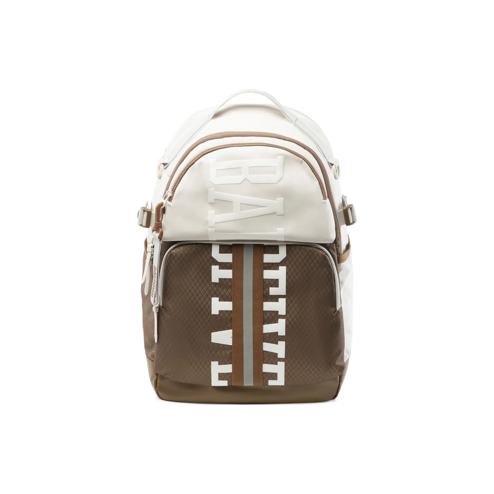 LiNing Basketball Collection Polyester Backpack Unisex Oat Gray & Brown & Millet Brown