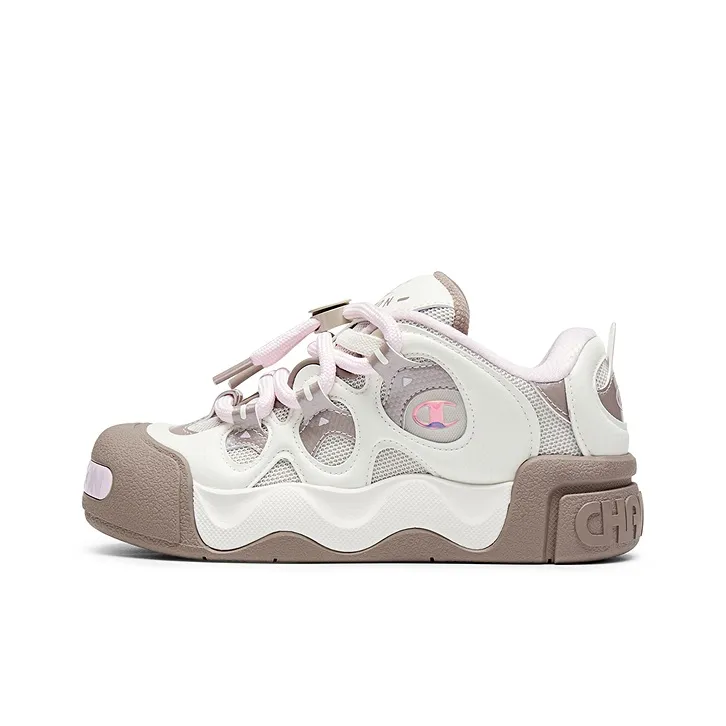 Champion Puffed Donut Skateboard Shoes Women's Pink
