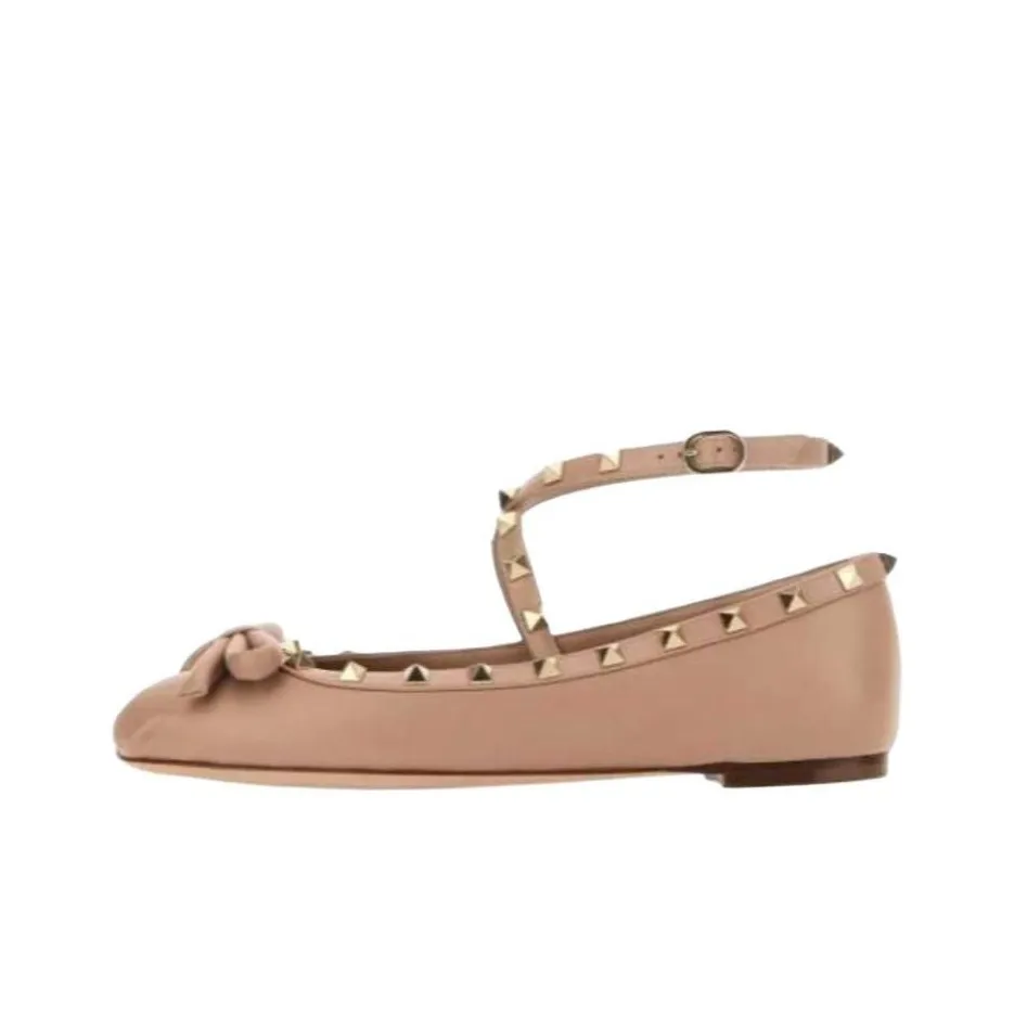 Valentino Garavani Rockstud Slip On Ballerina Shoes Women's