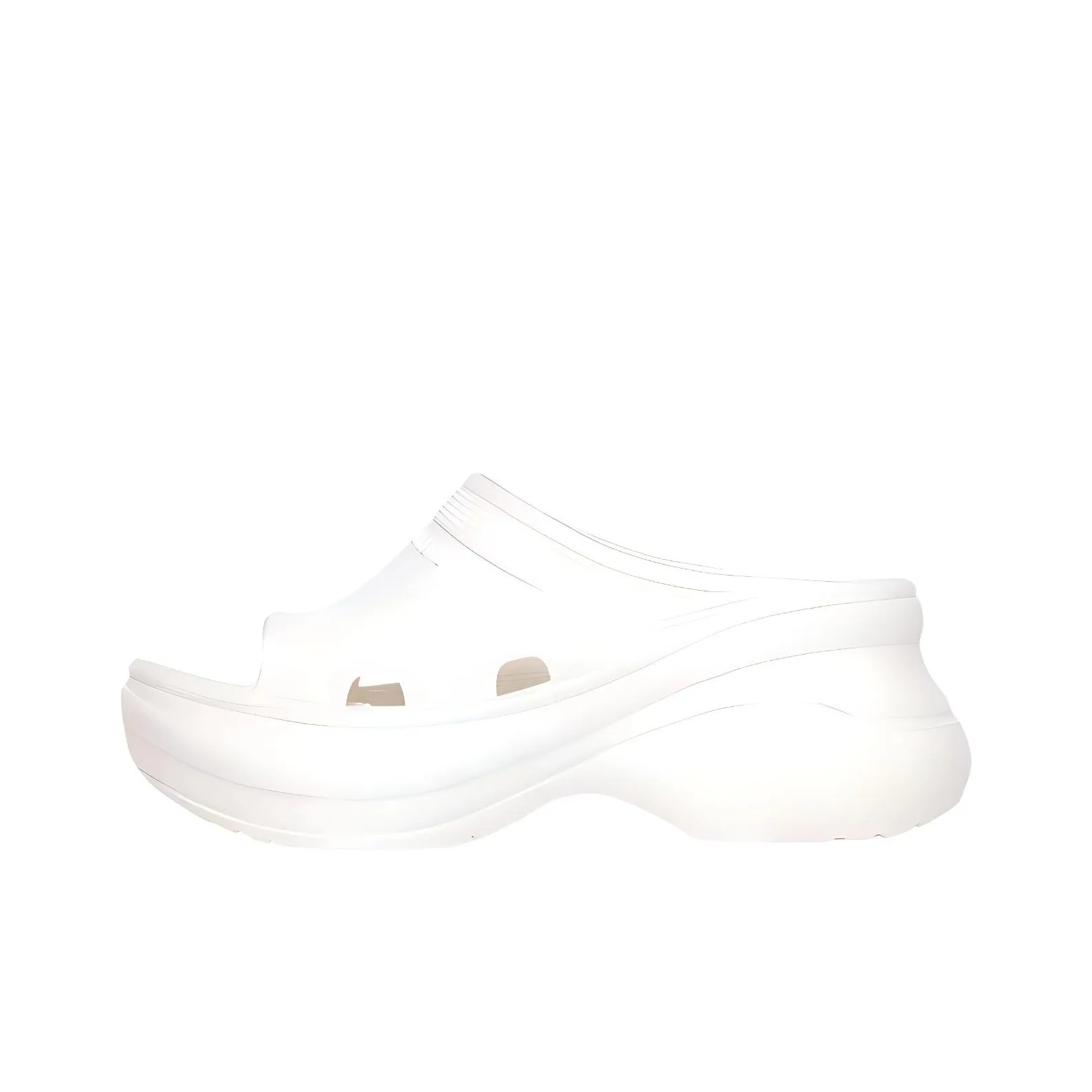 Balenciaga X Crocs Pool Slide Sandals White Women's