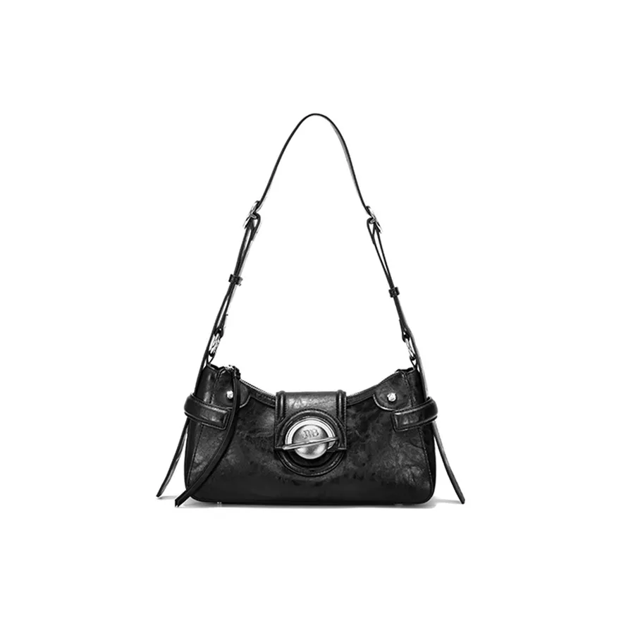 JELLYTOYBOY Искусственная кожа с коровьей спилковой текстурой мягкая сумка Moon Bag плечо стандартная белый черный