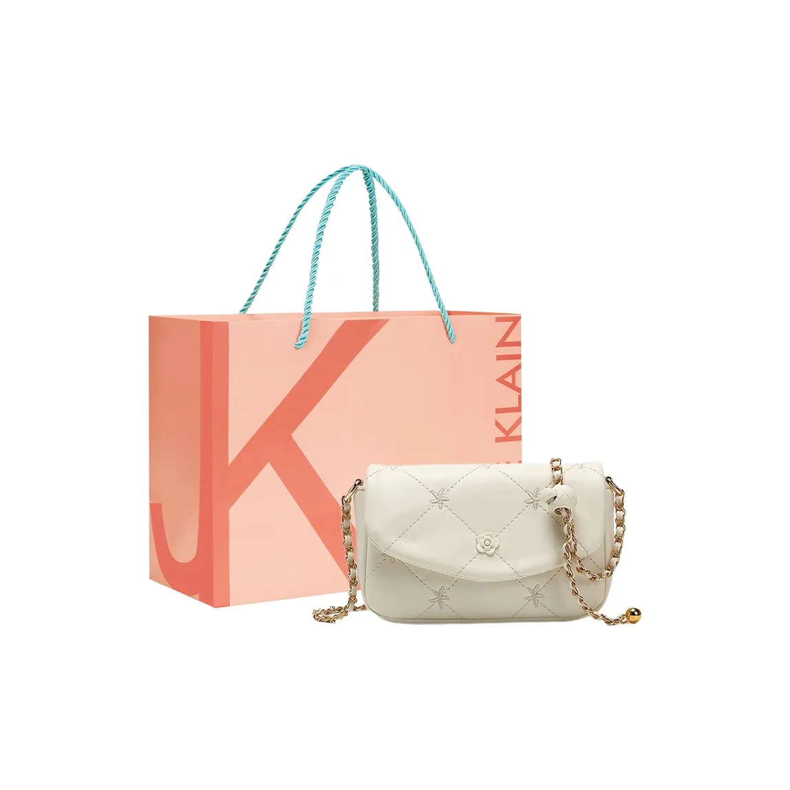 JANE KLAIN Сумка через плечо из синтетической кожи стандартная женская белый розовый зеленый