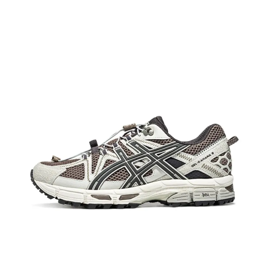 Asics Gel Kahana 8 FL Durable Breathable Low Top Trail Running Running Shoes Men's Brown Black