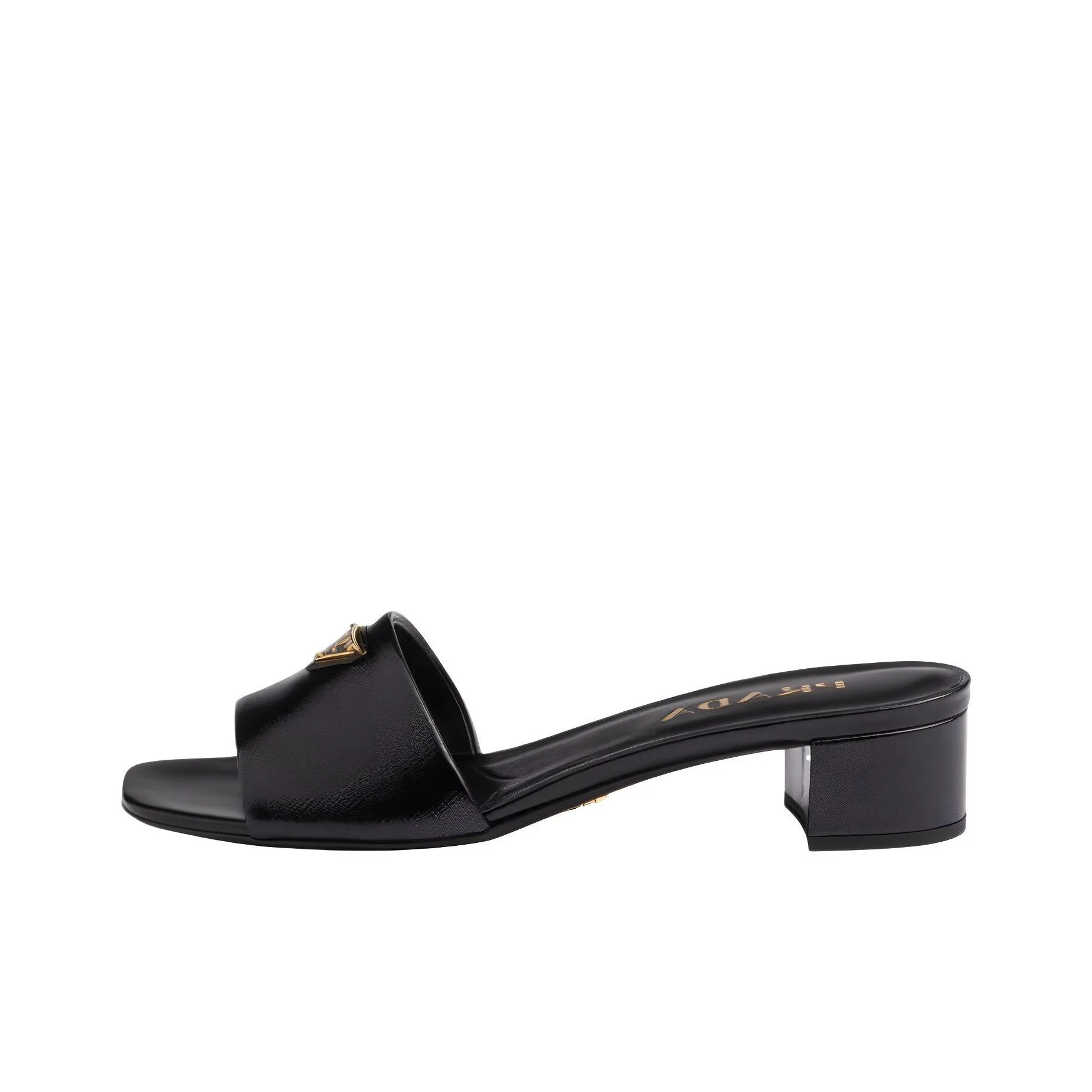 PRADA 35mm Logo appliqué Mules