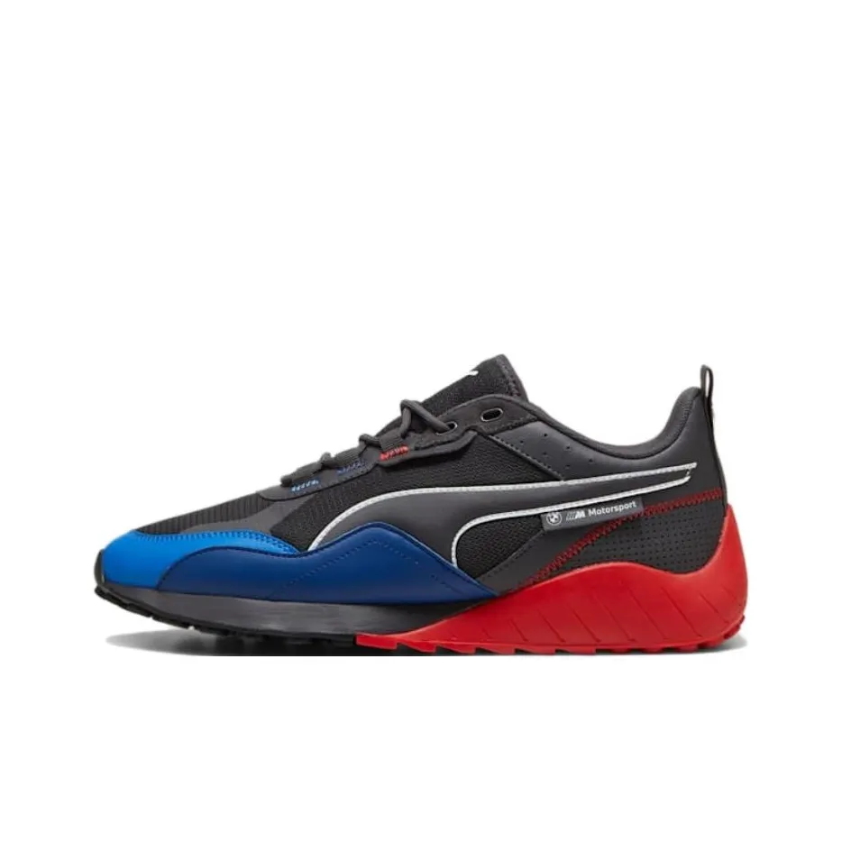 PUMA BMW M Motorsport Low Top Casual Shoes Unisex Black Red