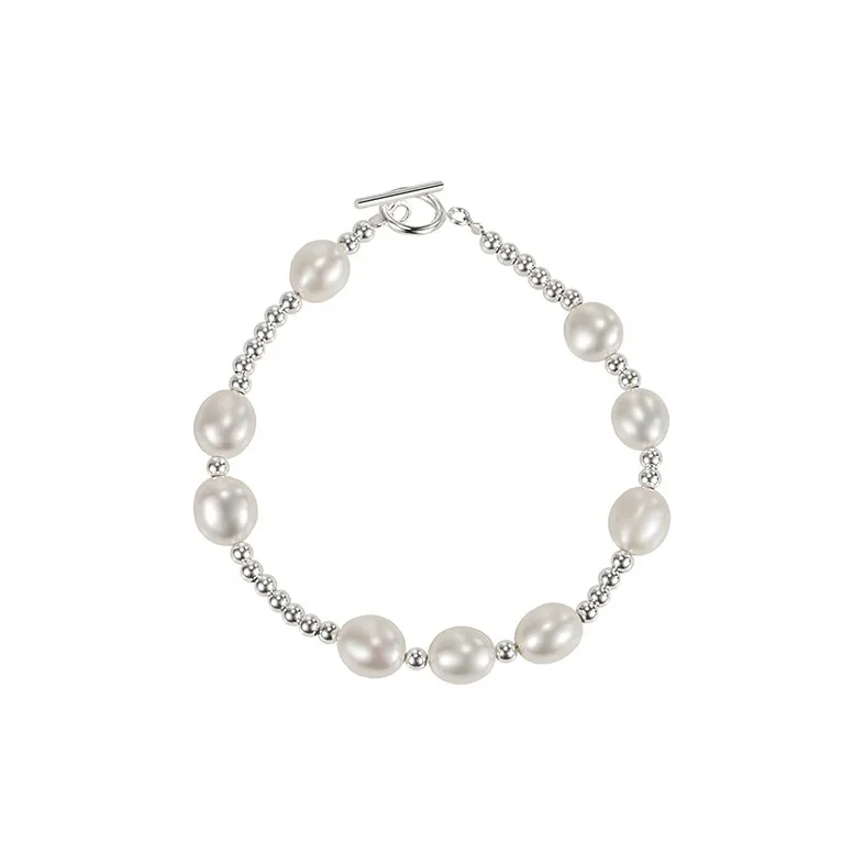 NATURALLYJOJO Браслеты из пресноводного жемчуга женский серебряный