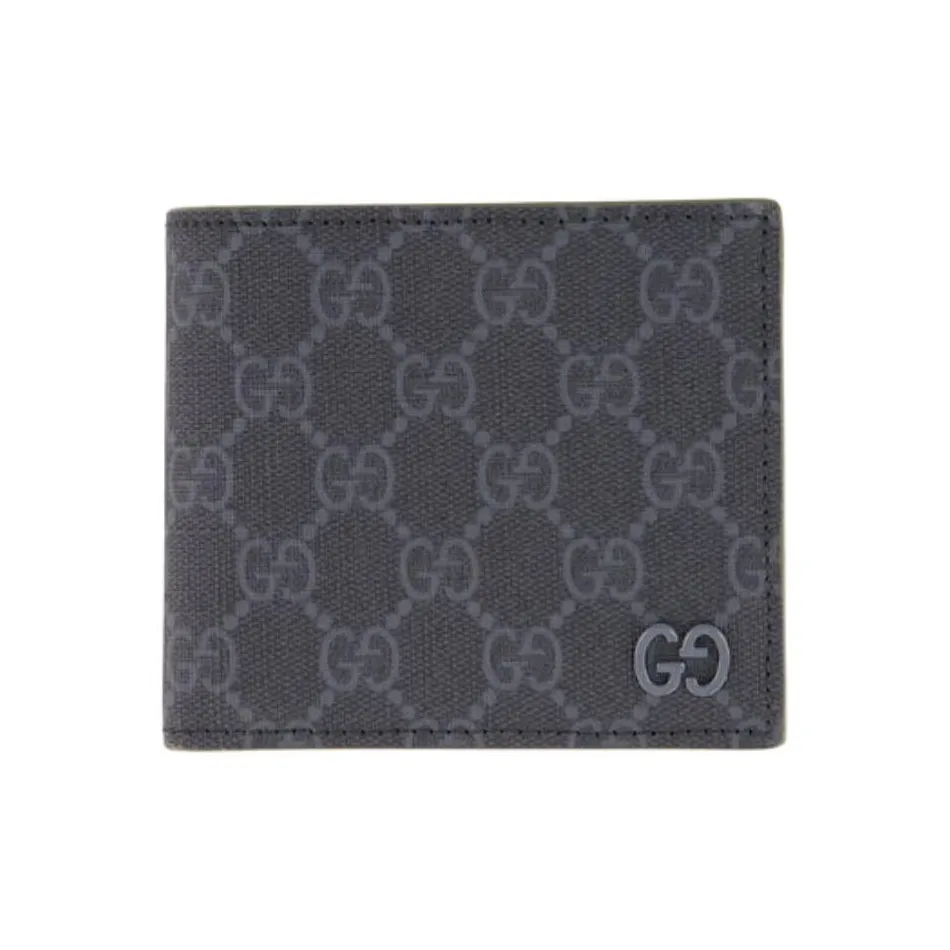 GUCCI Supreme Canvas Wallet Men's Black