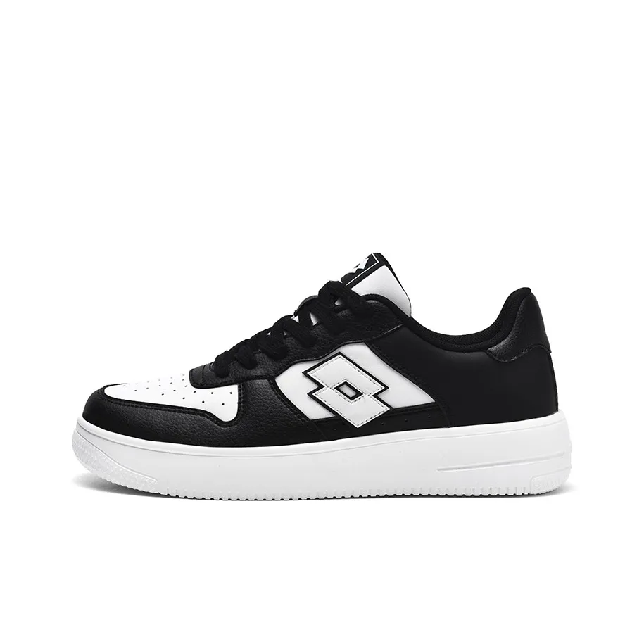 LOTTO Air Force 1 Non slip Lightweight Low Top Skateboard Shoes Men's Black White