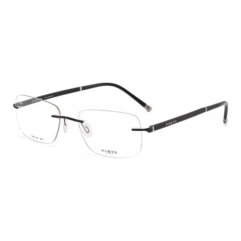 PORTS Пластиковая оправа металл прямоугольная оправа для очков мужской черный