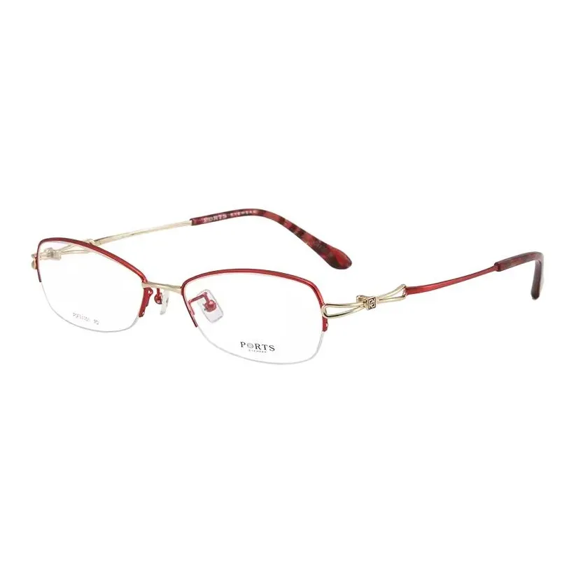 PORTS Металл Нерегулярная форма Оправы для очков Женские Красный