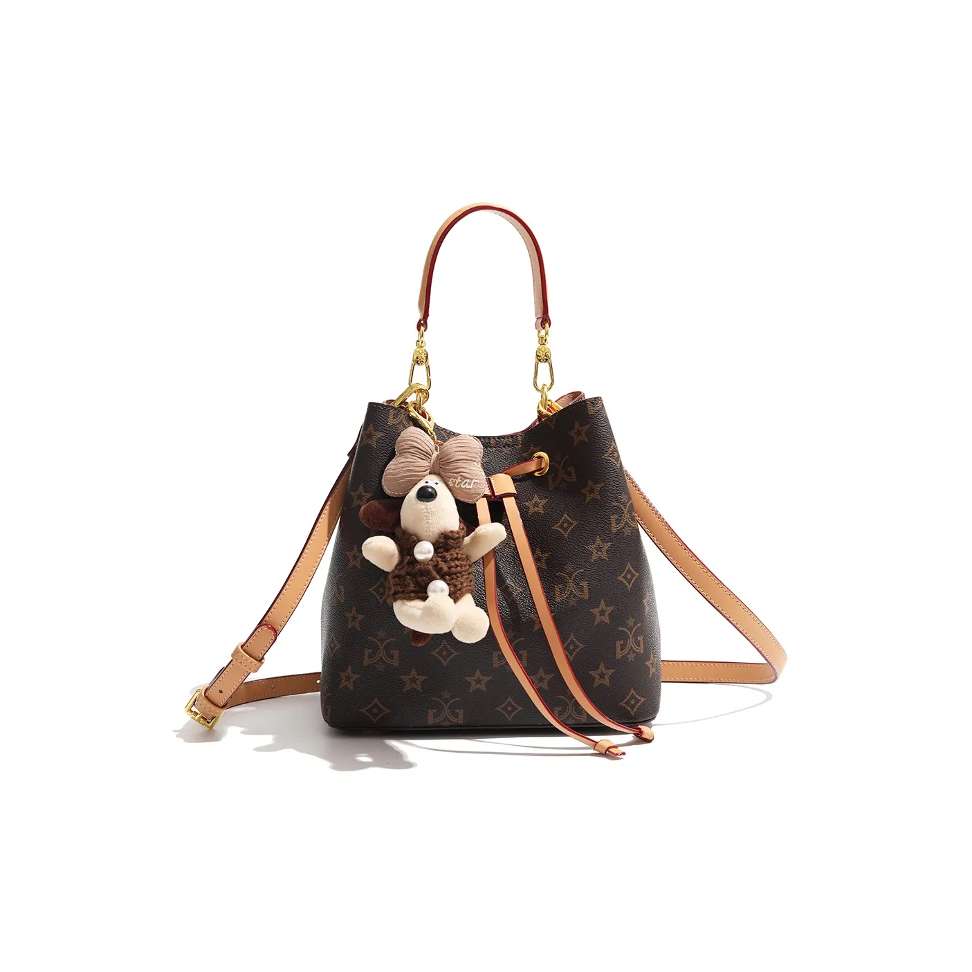 MISS GAIL Artificial Leather Bag Standard Women's Brown