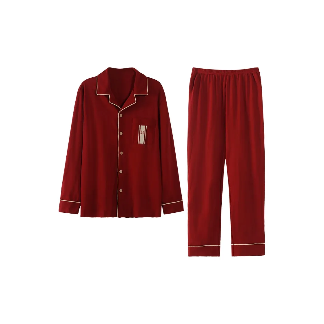 Beina Pajama Set Men's Burgundy