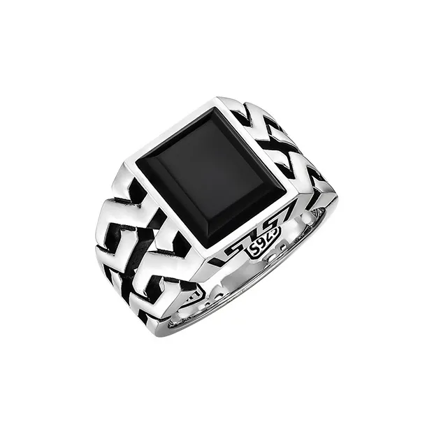 MYSH Agate & Chalcedony Rings Men's