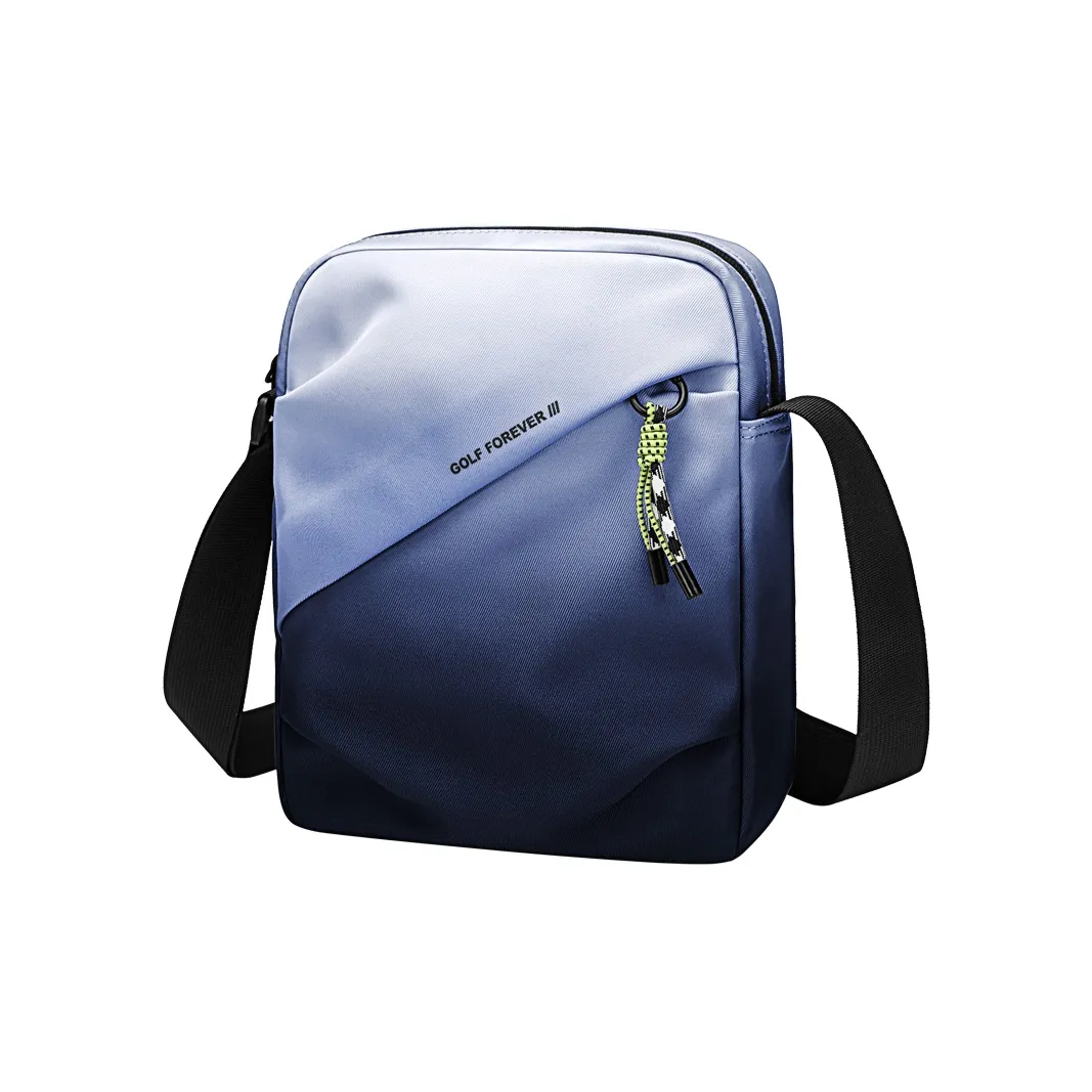 GOLF Fabric Shoulder Bag Men's Ink-Wash/Light Blue