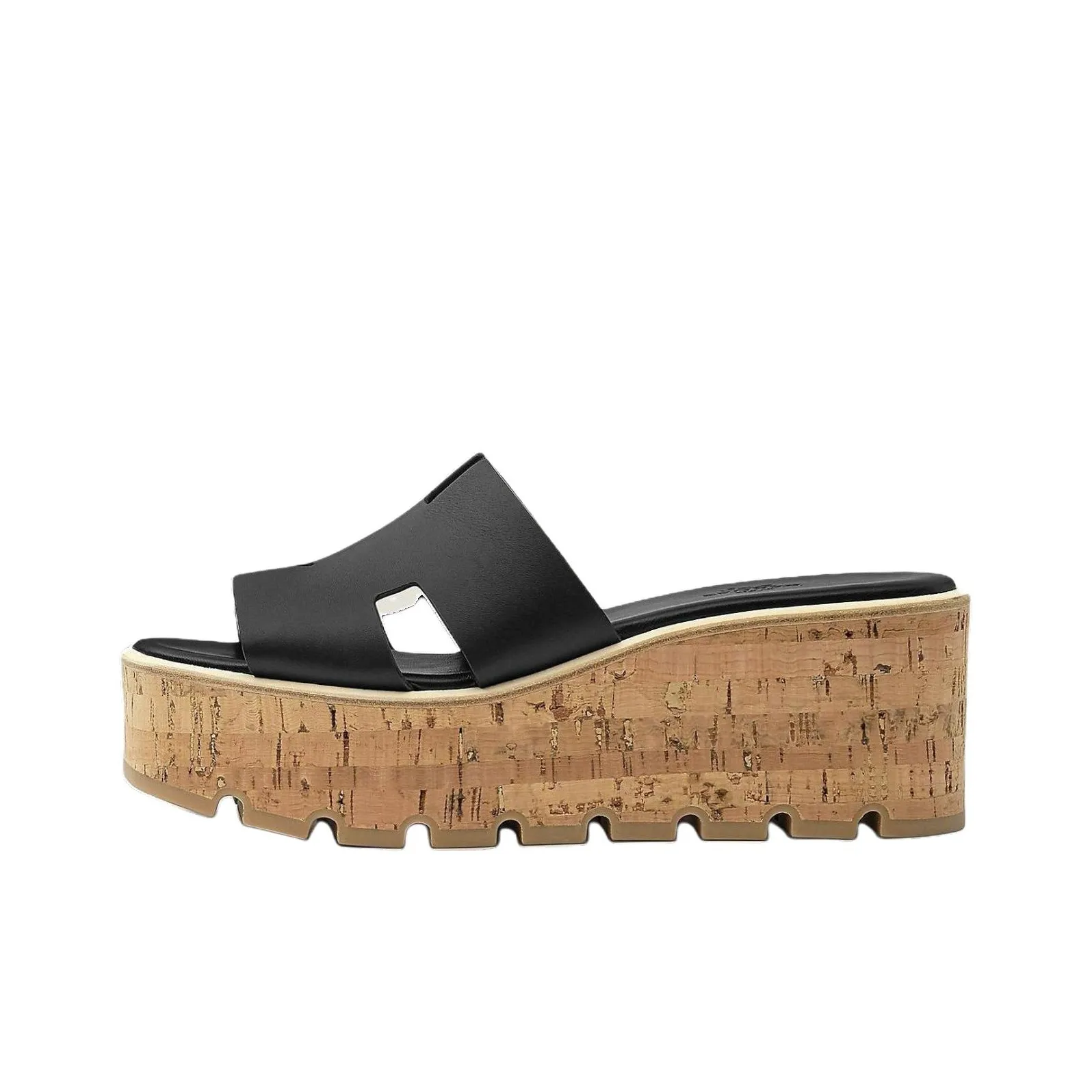HERMES Eze 30 Sandal Noir