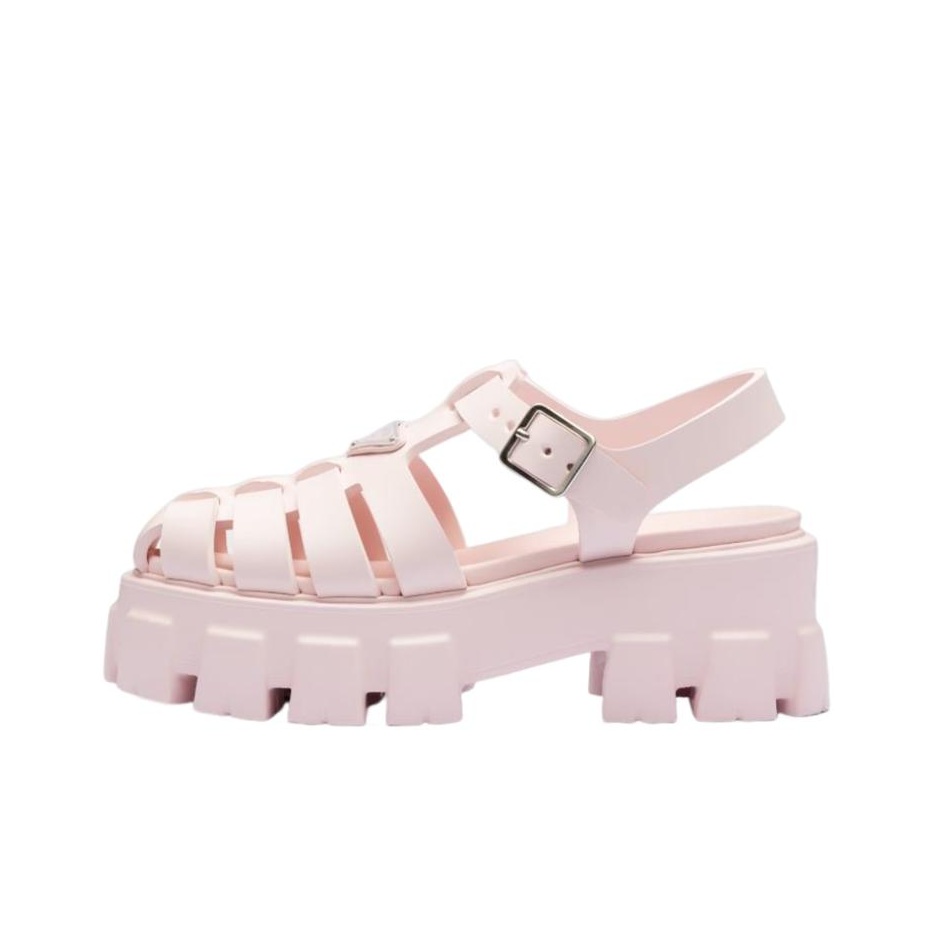 【PRADA】 Fussbett Padded Sandals Prada Fussbett Raffia Dual Buckle Slide Sandals | Neiman Marcus