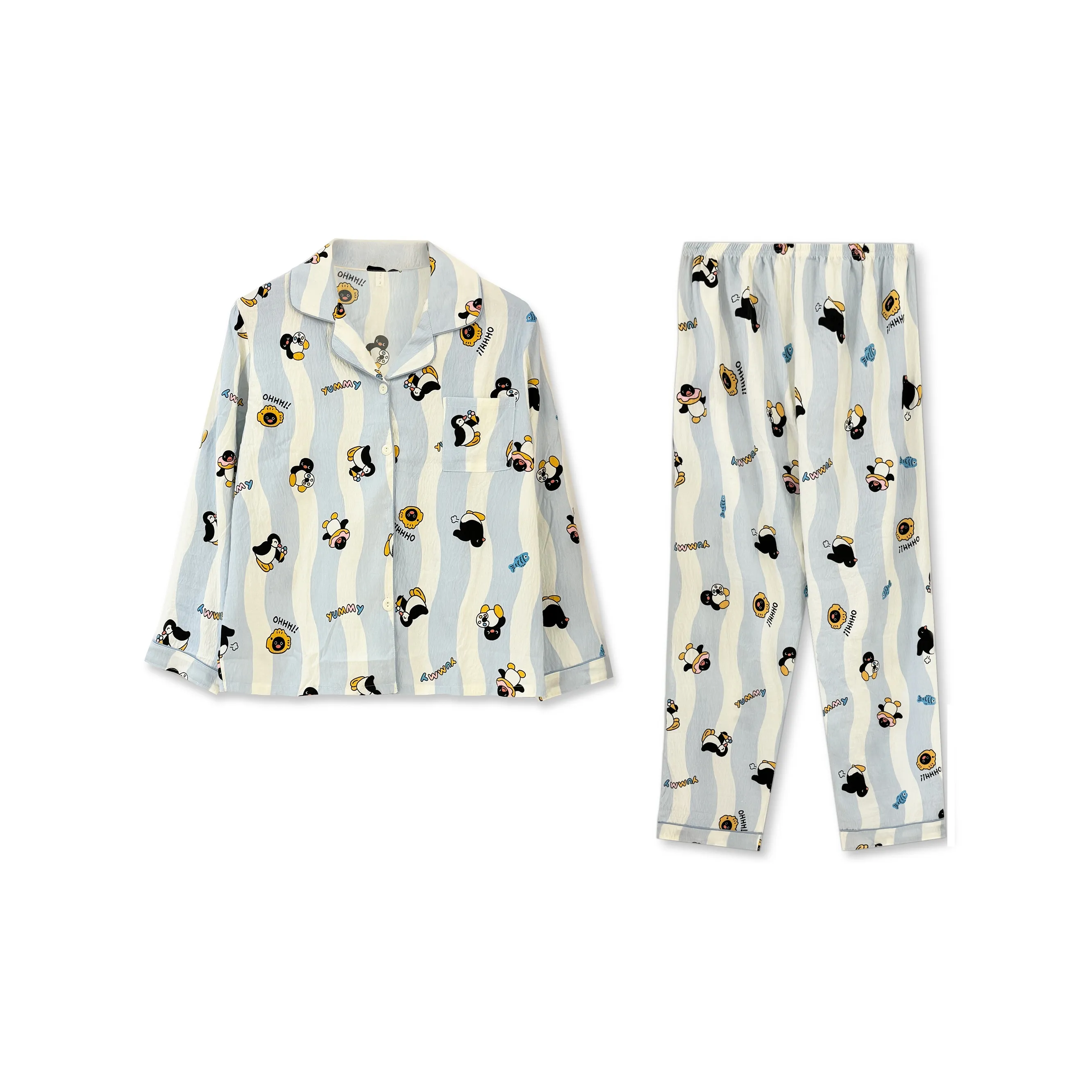WANANNI Pajama Set Women's Blue