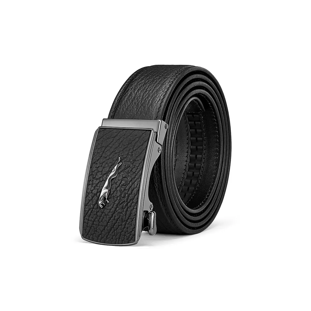 JAGUAR Classic Business Automatic Buckle For Work Cow Leather Leather Belts Men's Width  3.5cm