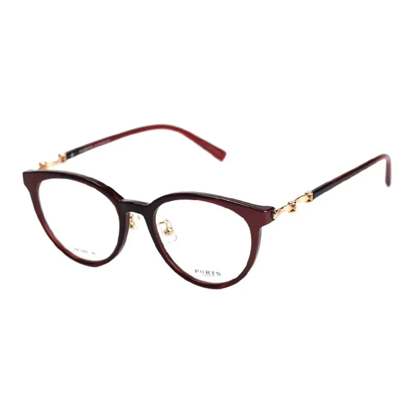 PORTS Пластиковая оправа Кошачий глаз Оправы для очков Унисекс Красный