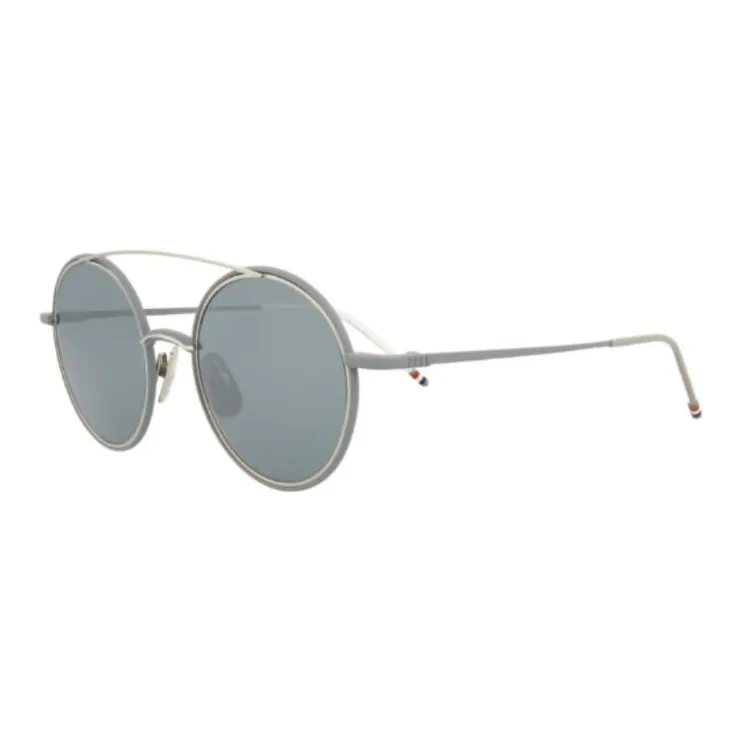 THOM BROWNE· Round Complete Sunglasses Men's Gray