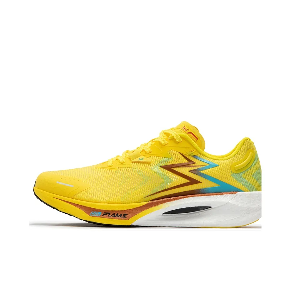 361° Speed 3 PRO Амортизаторы Slip-resistant устойчивые к истиранию дышащие низкий топ беговые кроссовки Унисекс ACID Желтый