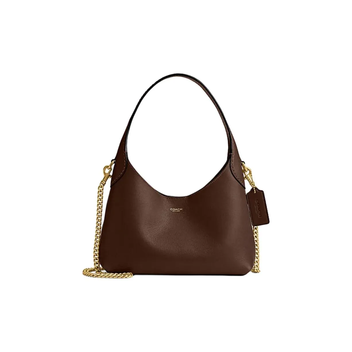 COACH Brooklyn Cow Leather Crossbody One Shoulder Handbag Women's Maple Leaf