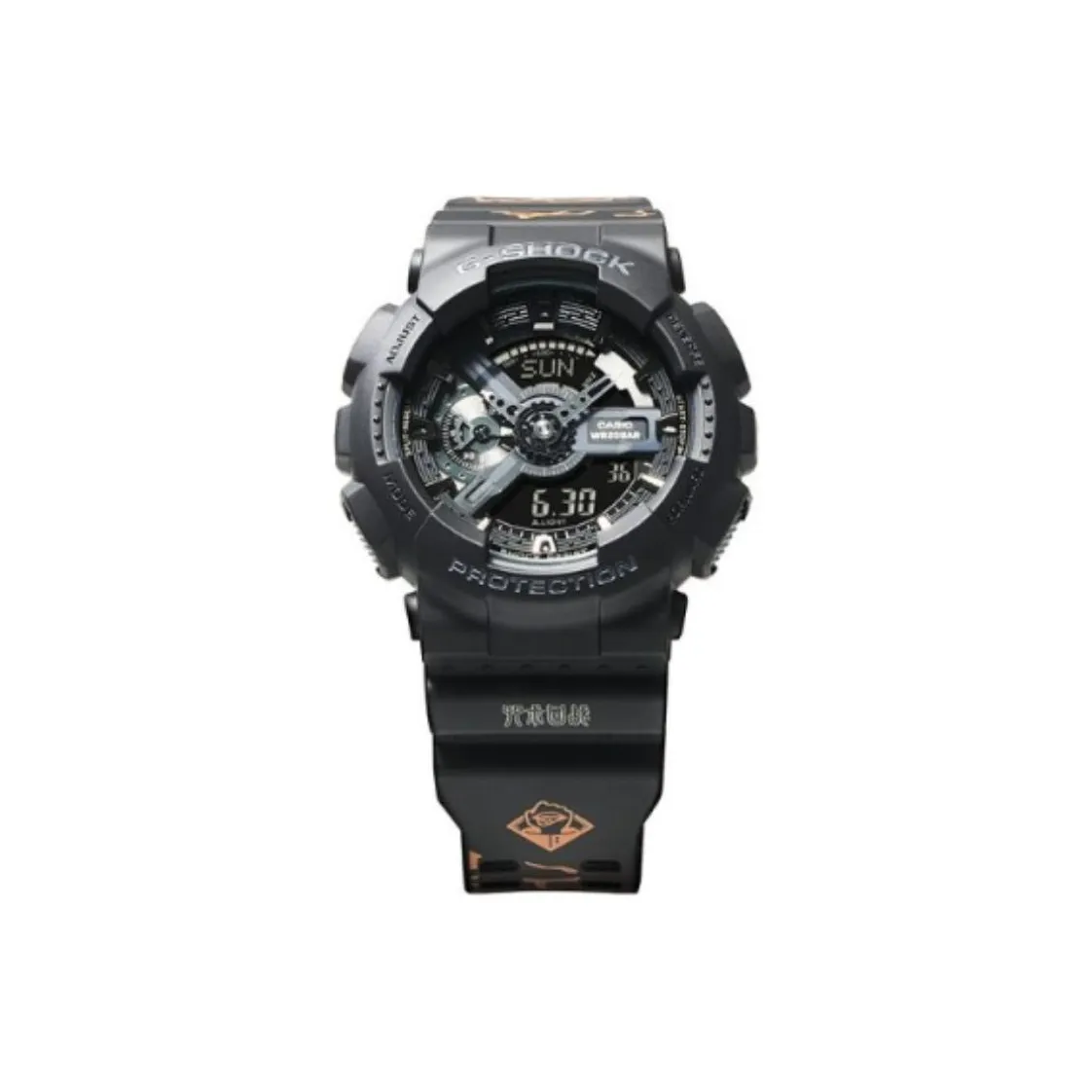 CASIO JUJUTSU KAISEN Collaboration GA 110 Collection Кварцевый механизм Смола Ремешок Часы Мужские Черный Циферблат