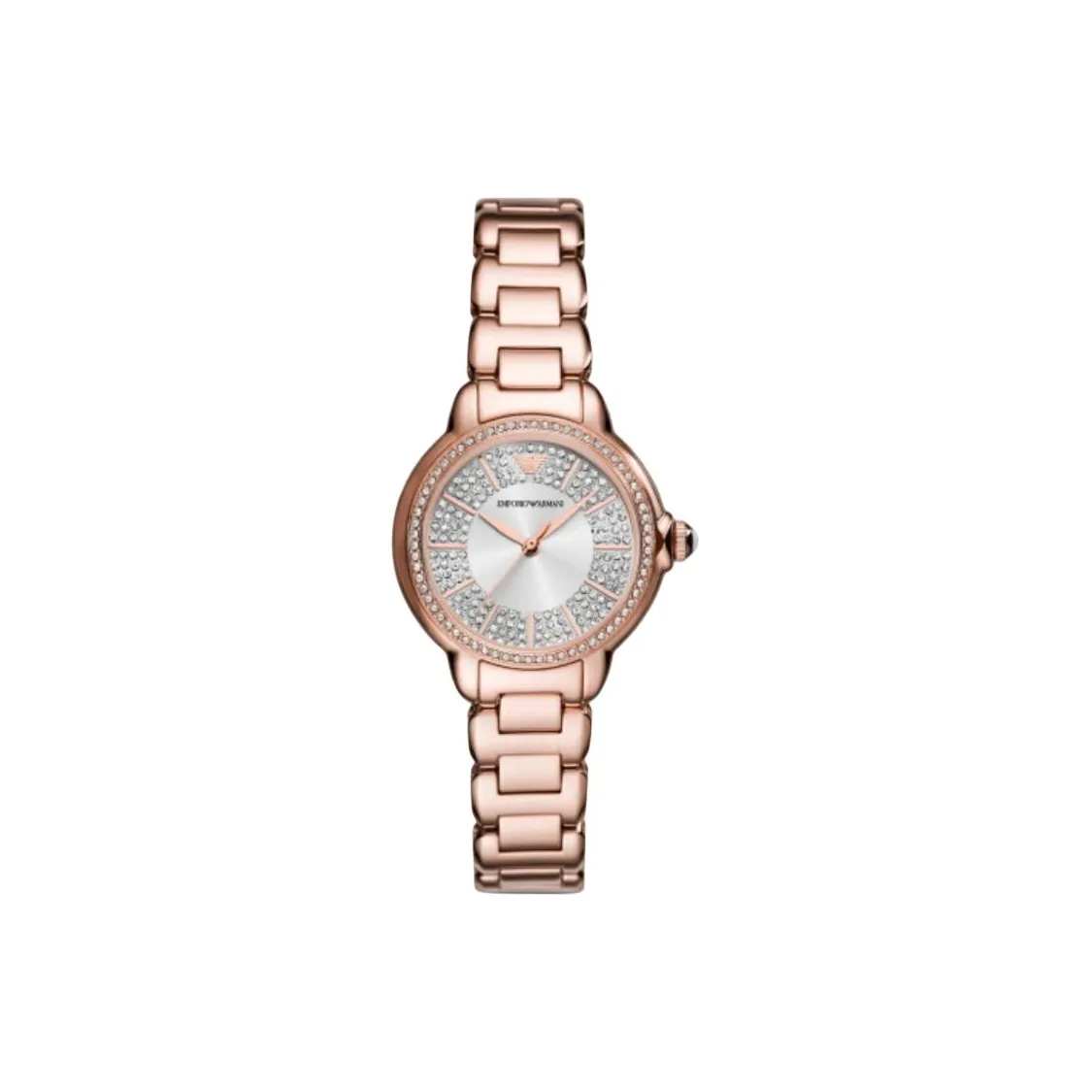 EMPORIO ARMANI Women's Watch Кварцевый механизм ремешок из нержавеющей стали 32 мм серебристый циферблат