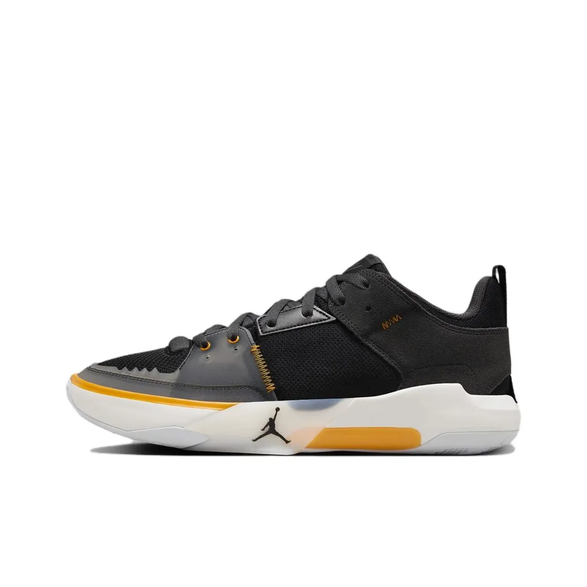 Jordan One Take 5 Anti Slip Wear Resistant Low Top Basketball Shoes Unisex Black Orange