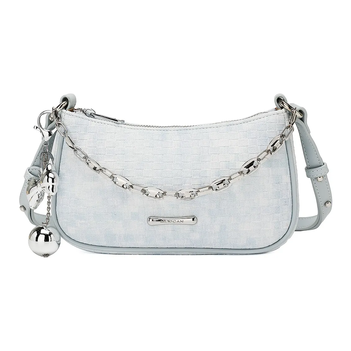 MEXICAN Полиуретан Сумка Маленькая Женская Светло-Синяя Розовая