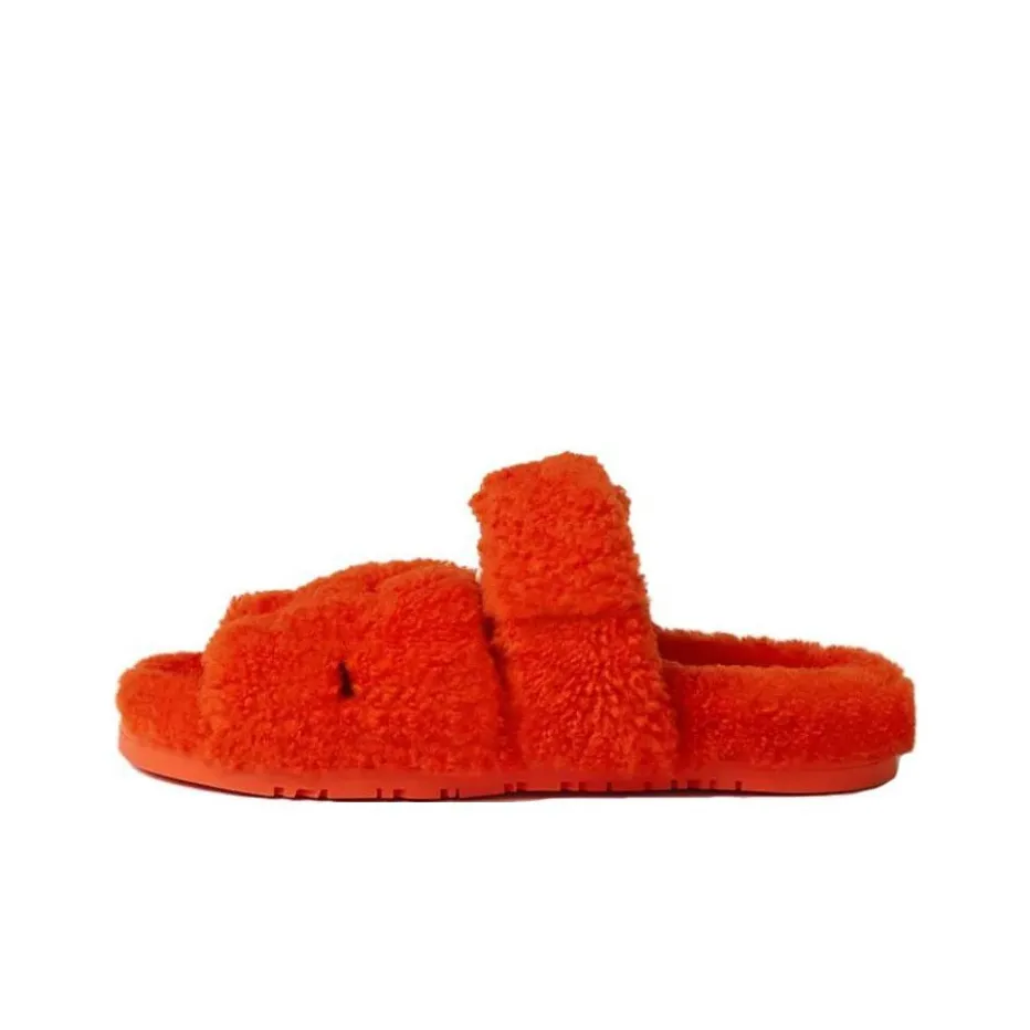 HERMES Chypre Slide Slippers Women's Orange