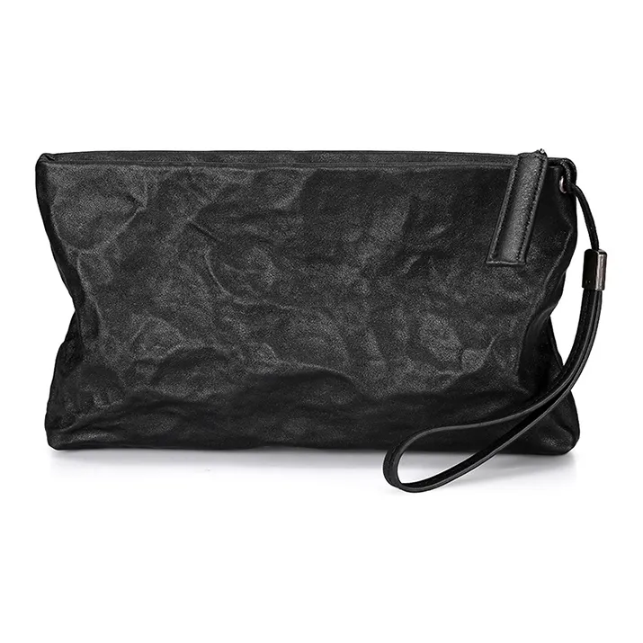 DOSRFINI Клатч из коровьей кожи мужской черный