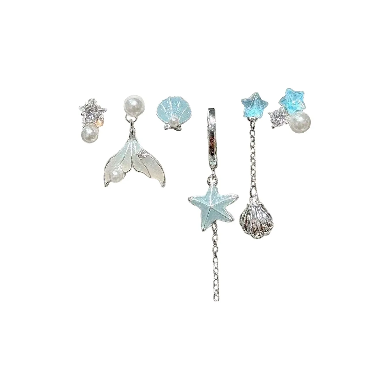 Asia Star Сплав Серьги Женские