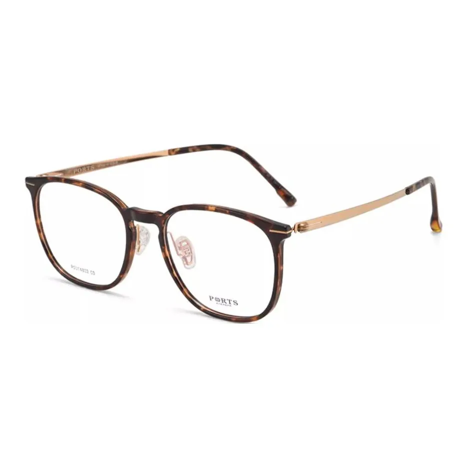 PORTS Пластиковая оправа Металл Квадратные Оправы для очков Мужские Черепаховый