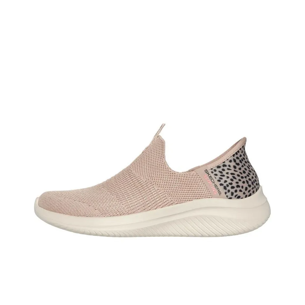 Skechers Ultra Flex 3.0 Low Top Casual Shoes Women's Light Pink