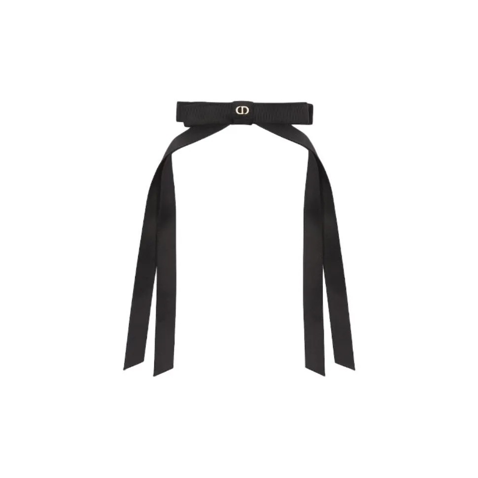 DIOR Viscose Hair Clips Women's Black/Light Gold