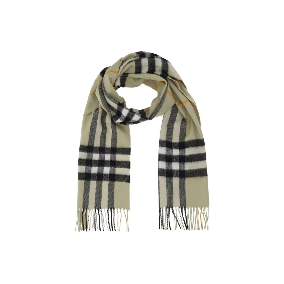 Burberry Кашемировые Вязаные Шарфы Мужские Бежевые