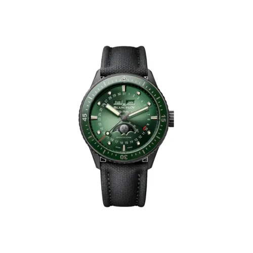 BLANCPAIN Автоматический Механический Движение Мужские Часы 43,6 мм Зеленый