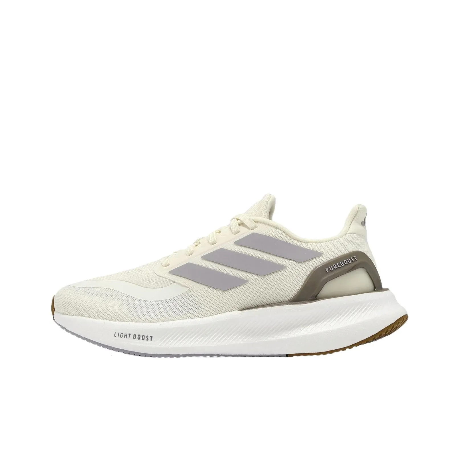 Adidas PUREBOOST 5 Дышащий и Упругий Низкий Топ Беговые кроссовки Женские Бежевый Белый Коричневый