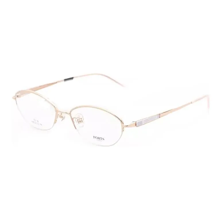 PORTS Титан Овал Оправы для очков Женские Розовый